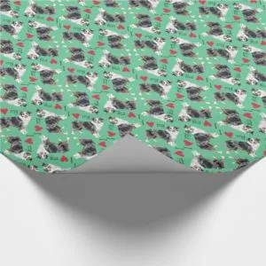 I Love my Mini American Shepherd Wrapping Paper