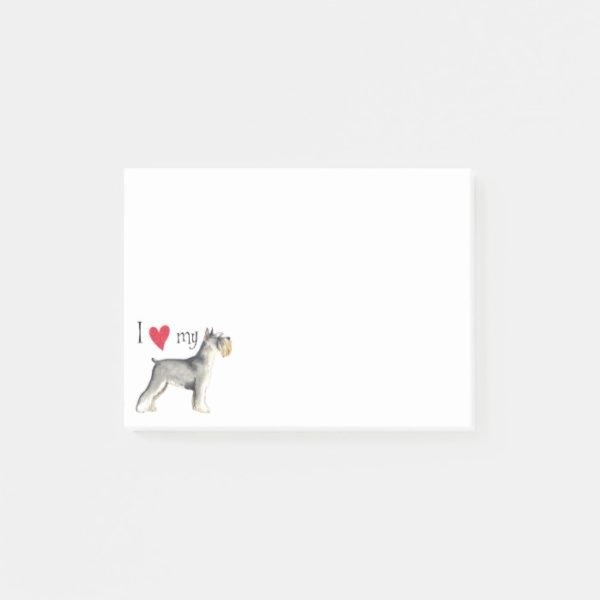 I Love my Miniature Schnauzer Post-it Notes