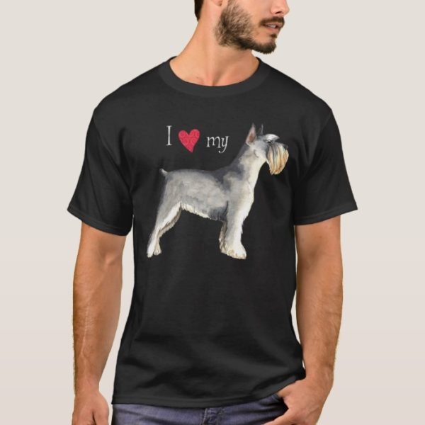 I Love my Miniature Schnauzer T-Shirt