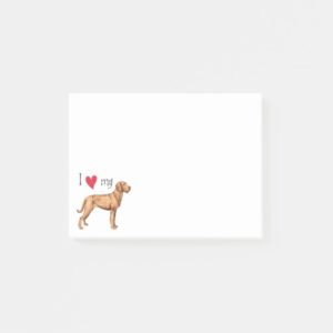 I Love my Wirehaired Vizsla Post-it Notes