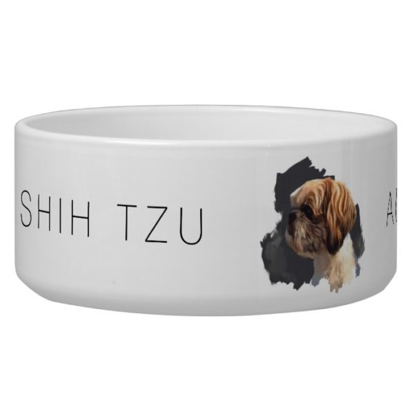 "I'm The Shih Tzu" Customizable Dog Bowl