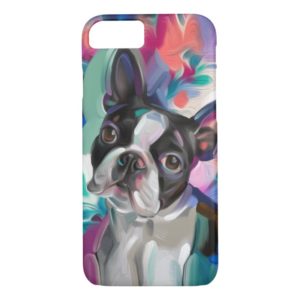 'Joy' Boston Terrier Dog Art Phone case