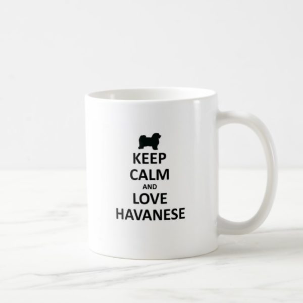 keep calm and havanese.jpg coffee mug