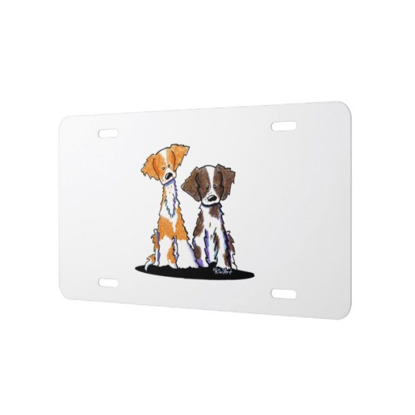 KiniArt Brittany Duo Liver License Plate