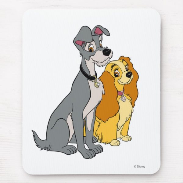Lady and the Tramp Stand Together Disney Mouse Pad