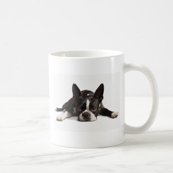 Lazy Boston Terrier Coffee Mug