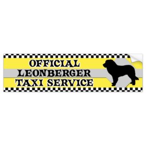 Leonberger Taxi Service Bumper Sticker