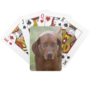 Lovable Vizsla Playing Cards