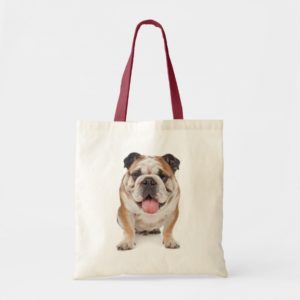 Love English Bulldog Puppy Dog Tote Bag