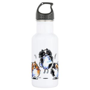 Love to Parti Pomeranians Stainless Steel Water Bottle