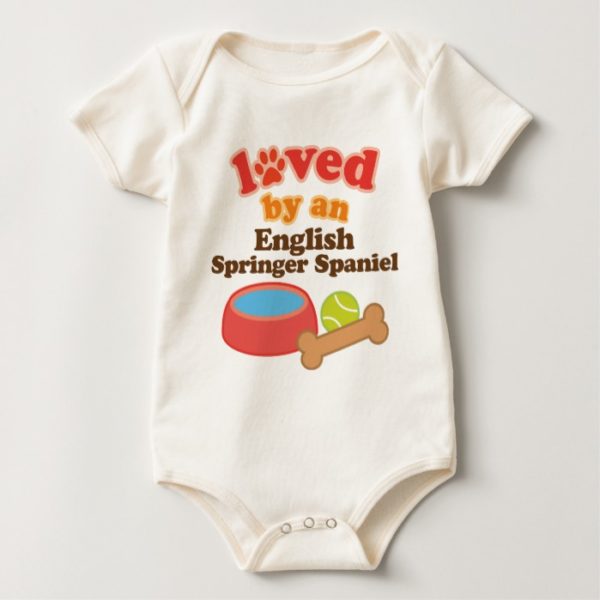 Loved By An English Springer Spaniel (Dog Breed) Baby Bodysuit