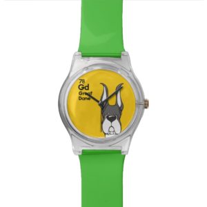 Mantle Great Dane Cropped Ears - The Dog Table Watch
