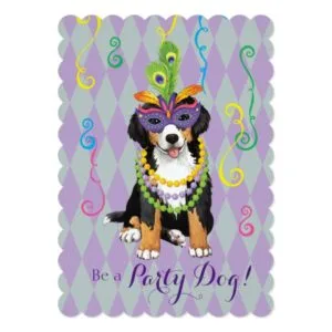 Mardi Gras Berner Invitation