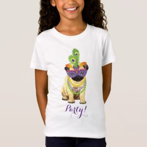 Mardi Gras Pug T-Shirt