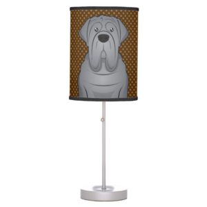 Mastiff Dog Cartoon Paws Table Lamp