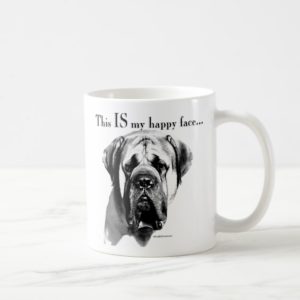 Mastiff Happy Face Coffee Mug