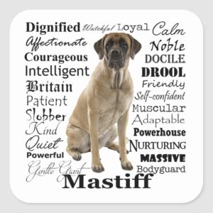 Mastiff Traits Stickers