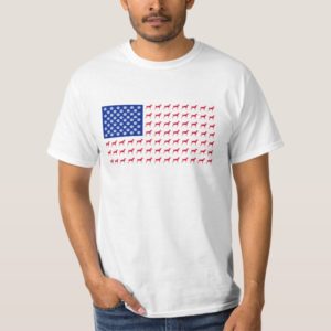 Men's Vizsla American Flag T-Shirt