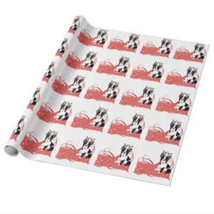 Merry Christmas! Boston Terrier Wrapping Paper