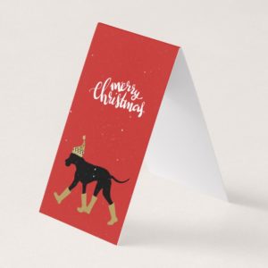 Merry Christmas Great Dane Card