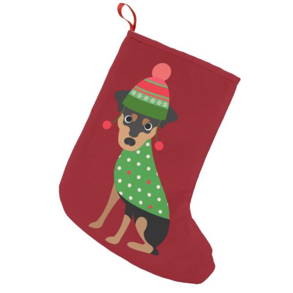 Miniature Pinscher Dog Christmas Stocking