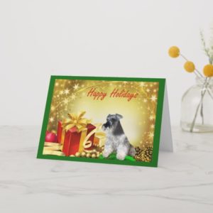 Miniature Schnauzer Christmas Card Gifts