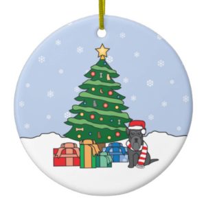 Miniature Schnauzer Christmas Ornament