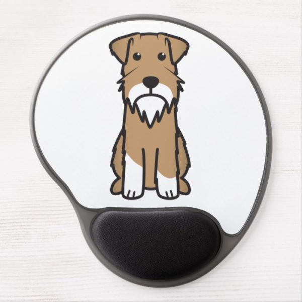 Miniature Schnauzer Dog Cartoon Gel Mouse Pad