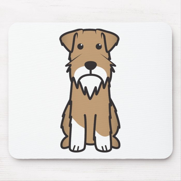 Miniature Schnauzer Dog Cartoon Mouse Pad