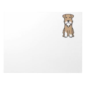 Miniature Schnauzer Dog Cartoon Notepad
