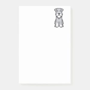 Miniature Schnauzer Dog Cartoon Post-it Notes