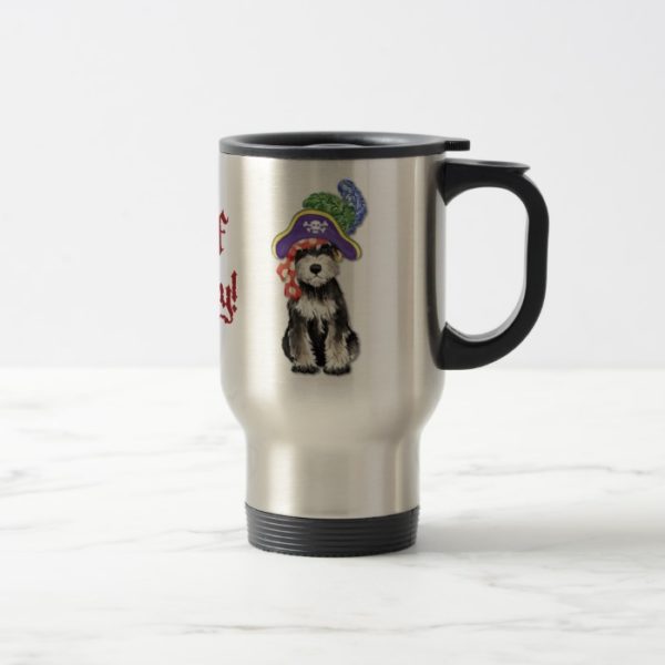 Miniature Schnauzer Pirate Travel Mug