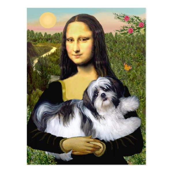 Mona Lisa - Shih Tzu (A-ld) Postcard