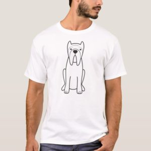 Neapolitan Mastiff Dog Cartoon T-Shirt