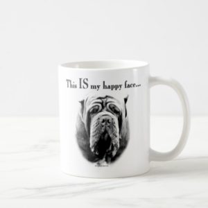 Neapolitan Mastiff Happy Face Coffee Mug