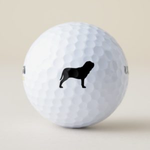 Neapolitan Mastiff Silhouette Golf Balls