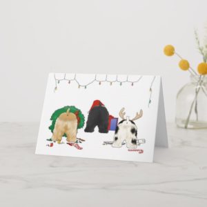 Nothin' Butt A Cocker Christmas Holiday Card