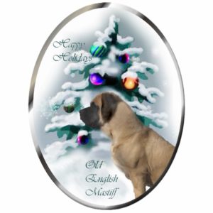 Old English Mastiff Christmas Gifts Ornament