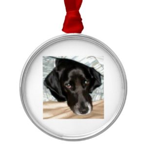 Oreo the English Springer Spaniel Dog Metal Ornament