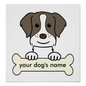 Personalized Brittany Spaniel Poster