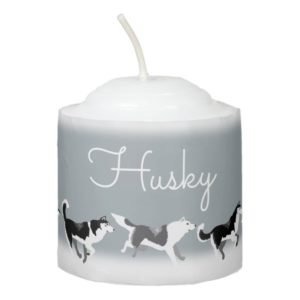 Personalized Dog Lover Candles Custom Husky Candle
