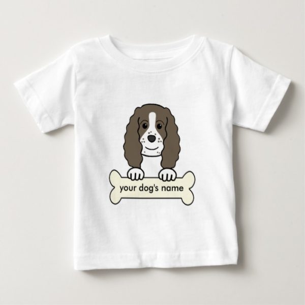 Personalized English Springer Spaniel Baby T-Shirt