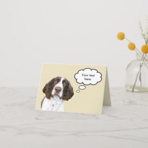 Personalized English Springer Spaniel Card