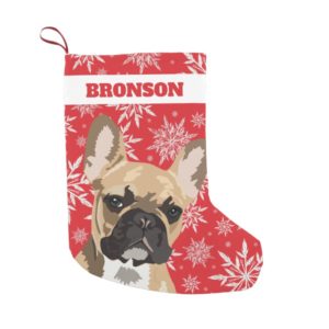Personalized Pet Dog | Fawn French Bulldog Gift Small Christmas Stocking