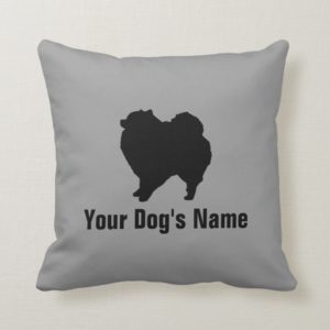 Personalized Pomeranian ポメラニアン Throw Pillow