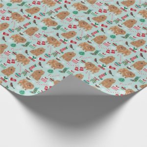 Pomeranian Christmas wrapping paper