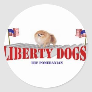 Pomeranian Classic Round Sticker