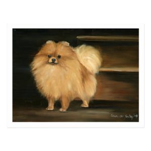 "Pomeranian" Dog Art Reproduction Postcards