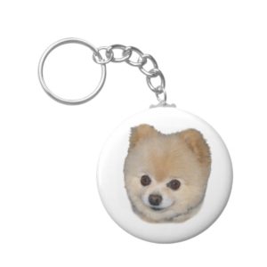 Pomeranian Dog  Keychain