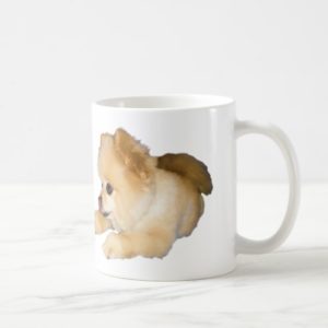 Pomeranian Dog Sticking Tongue Out Coffee Mug